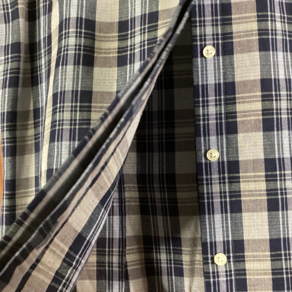 Talbots Irish Linen Plaid Buttoned Front Sleeveless Women’s Top - Picture 9 of 10